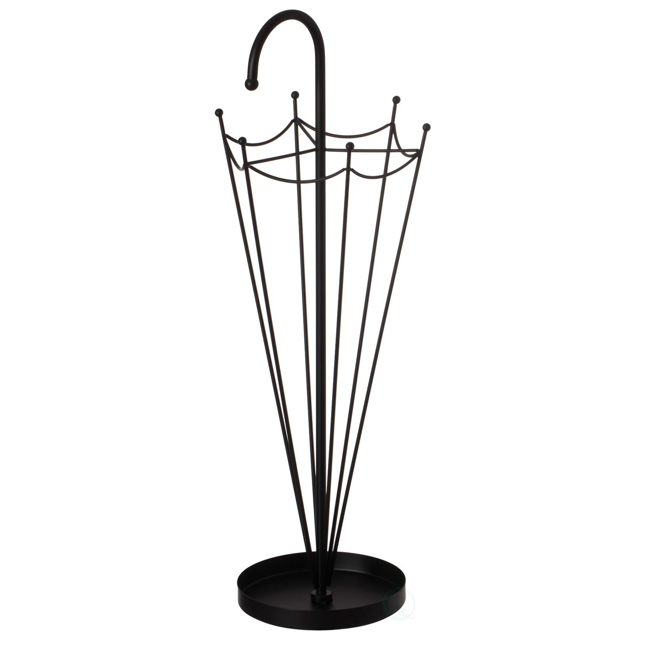 Black Umbrella Shaped Creative Umbrella Holder Stand for Indoor and Outdoor